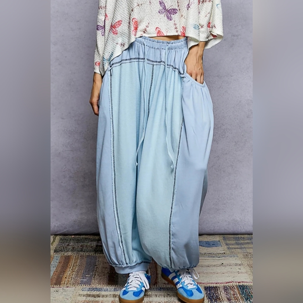 POL Light Blue Track Pants